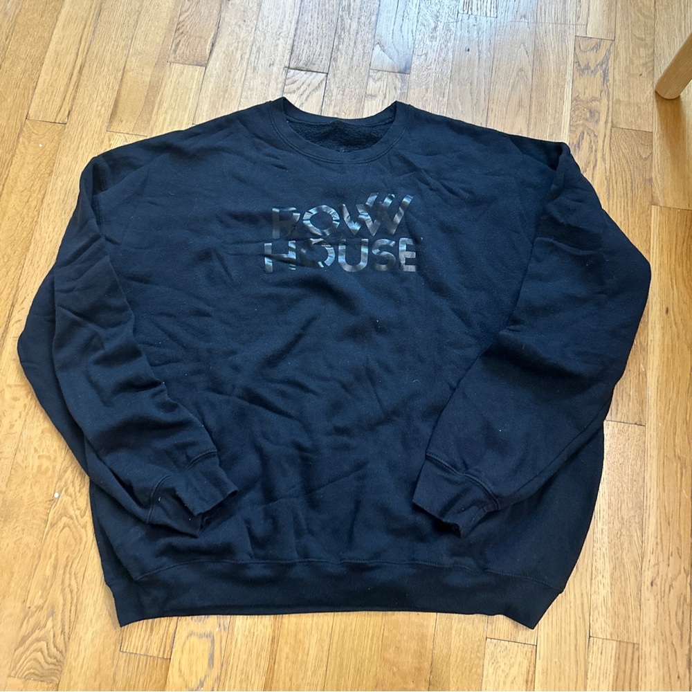 Black Row House Crewneck Sweater